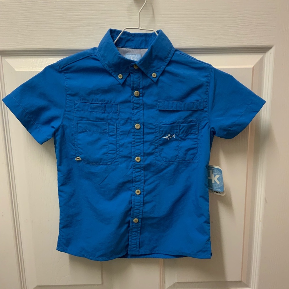 Boys J. Khaki Fishing Shirt.